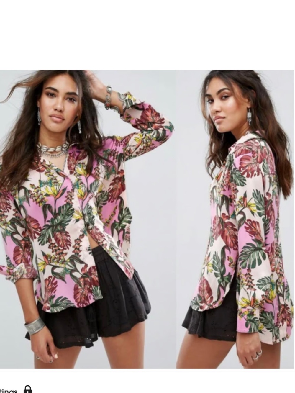 Free People Under the Palms Top Size Small